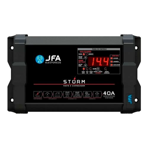 FONTE CARREGADOR BATERIA 40A STORM PLUS JFA