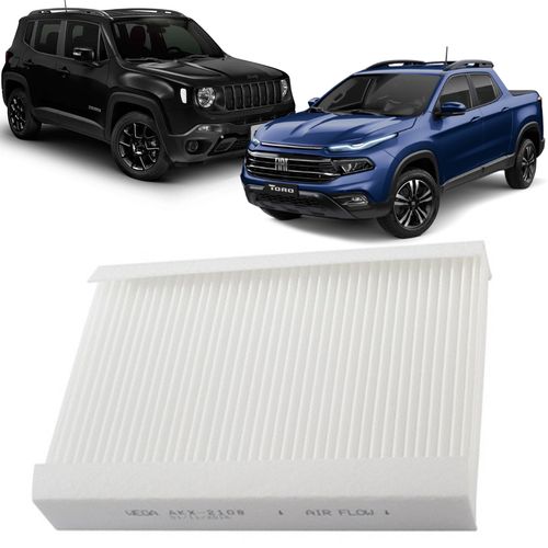 FILTRO DO AR DA CABINE TORO RENEGADE 1.8 2.0 2.4 2016 A 2021 WEGA