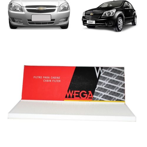 FILTRO DE AR DA CABINE AGILE 1.4 2009 A 2016 ASTRA 2.0 1991 A 2004 CELTA 2007 A 2014 MONTANA 1.4 2011 A 2023 SEM CARV...