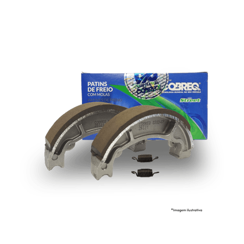 Patim De Freio Titan 125 / Titan 150 / Start 160 / Biz 125 Dianteiro / Bros Ks Dianteiro - Cobreq