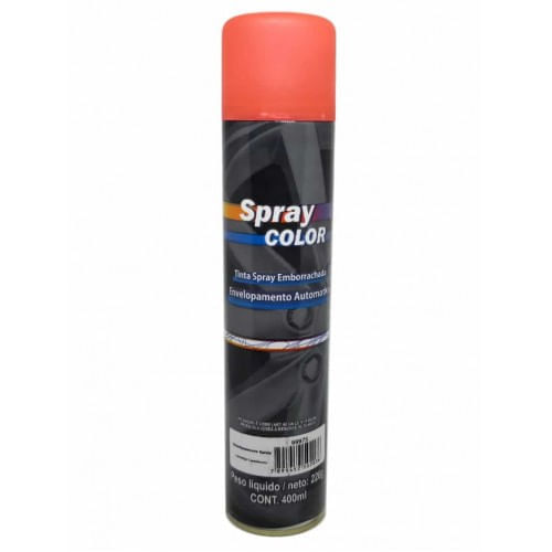 Spray Emborrachado para Envelopamento Laranja Luminoso 400ml