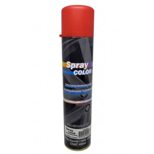 Spray Emborrachado para Envelopamento Vermelho Fosco 400ml