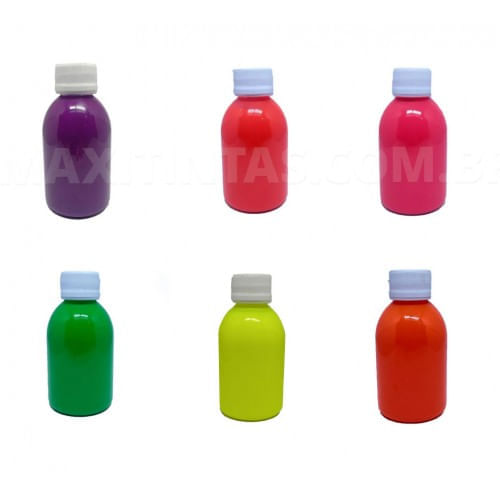 Tinta Automotiva Fluorescente Cores 100ml Aerografo