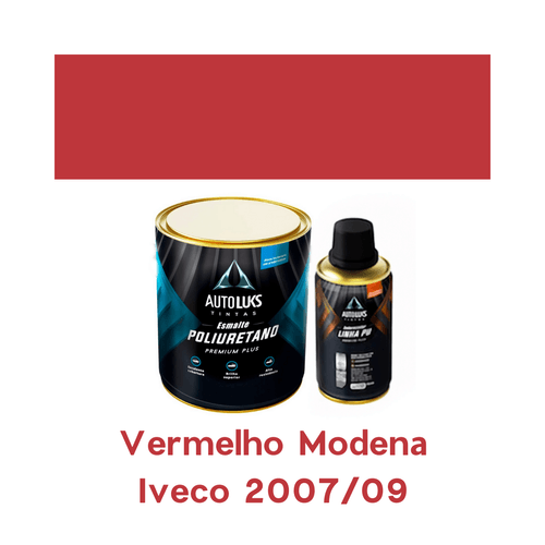 Tinta Automotiva Pu Vermelho Modena Iveco 07/09 0,8l