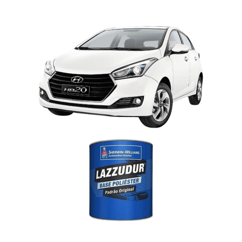 Tinta Poliester Branco Polar Lisa Hyundai 0,9L