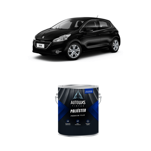 Tinta Poliester Preto Perla Perolizado KTV Peugeot 0,9L Autoluks