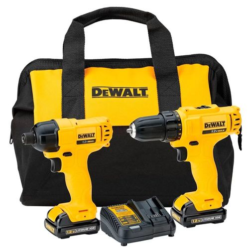 Combo Parafusadeira / Furadeira e Parafusadeira de Impacto 12V Max Íon-Lítio - Dewalt - DCK199C2-BR