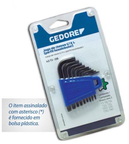 Jogo de Chaves L GTX Gedore