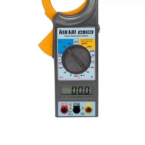 Alicate Amperimetro Digital CAT-II 1000V HA-3200 HIKARI