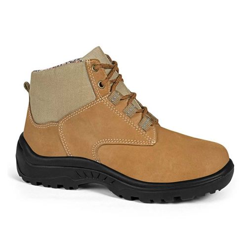 Bota Feminina Camurça N36 com Cadarço Mel CA42032 Bracol