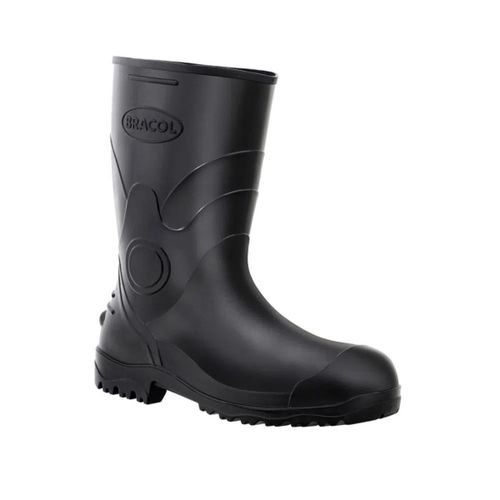 Bota de PVC 28cm com Forro N44 Preto CA37456 Bracol