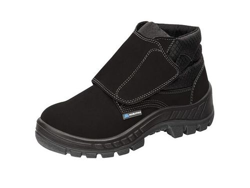 Bota Camurça Bico Plástico Com Velcro N°39 Castor MARLUVAS