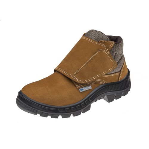Bota Camurça Bico Plástic com Velcro N42 Castor ca43273 MARLUVAS