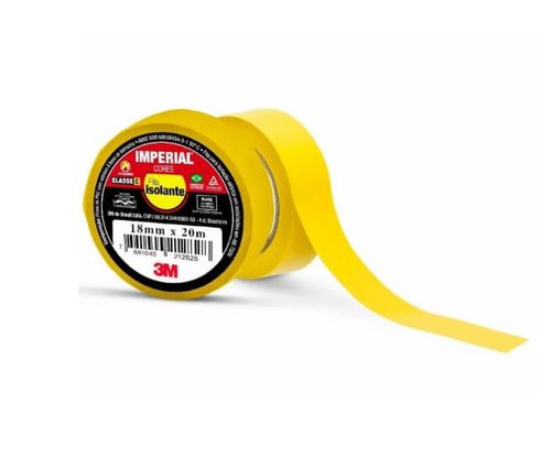 Fita Isolante Imperial Amarela 3M