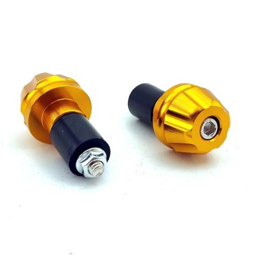 Peso Guidão Par Aluminio Dourado para Todos Modelos de Motos