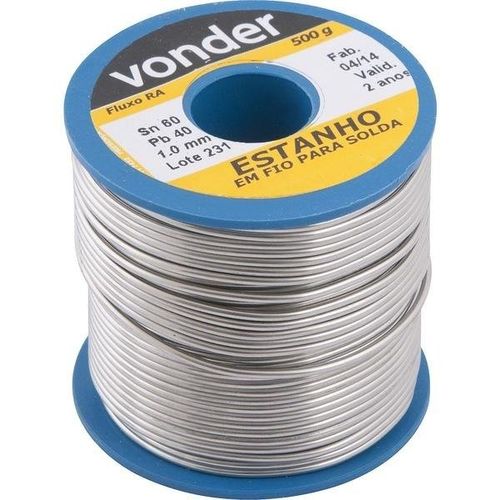 Estanho em Fio Para Solda 1,0mm Tipo 60x40 500g