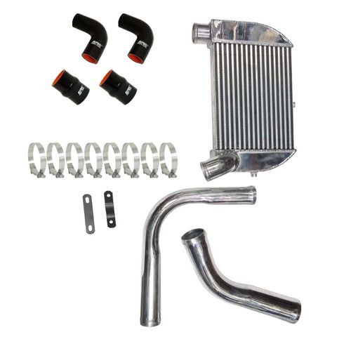 Intercooler família VW Gol "Quadrado" AP carburado 800CV com mangueiras de silicone para coletor TMW06 (monofluxo para baixo)