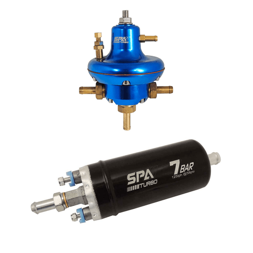 BOMBA ELÉTRICA DE COMBUSTÍVEL EXTERNA 7 BAR + Dosador de combustível HPC Billet V3 motores carburados