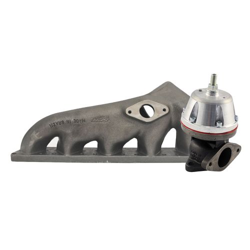 Coletor de escape para turbo VW Jetta MKV 2.5 5 cilindros - T3 + Wastegate MCSi SR2 Booster