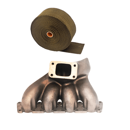 COLETOR DE ESCAPE PARA TURBO VW PASSAT / AUDI A4 1.8 20V LONGITUDINAL - T3 + FITA TÉRMICA TITANIUM 2"10M