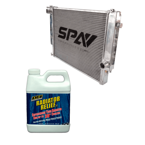 RADIADOR DE ÁGUA PARA BMW E36 323 325 328 ALUMÍNIO + Aditivo de radiador p/ motores de alta performance Radiator Relief DEI