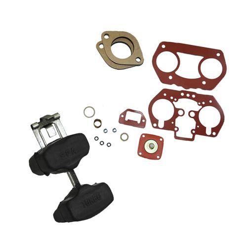 Conjunto boia Weber IDF SPA Turbo + Kit de juntas de reparo em borracha para Weber 40 IDF - Sem pino