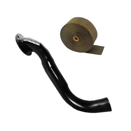 Saída de escape para coletor TMC01T3 (2 1/2" T3) + FITA TÉRMICA TITANIUM SPA 2" 5M - GRÁTIS 4 ABRAÇADEIRAS ZIP INOX
