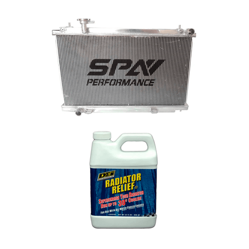 Radiador de água Para NISSAN 350Z SPA 100% alumínio  + Aditivo de radiador p/ motores de alta performance Radiator Relief DEI