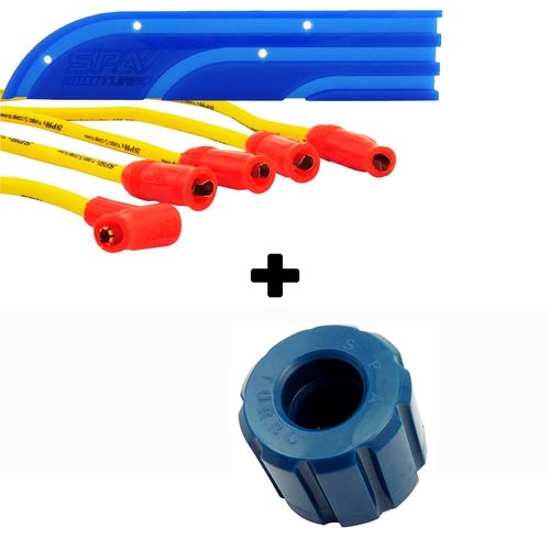 Organizador de cabos de vela (régua acrílica) + Coxim frontal + Cabo de vela de silicone 10.4mm SPA para VW AP SEM pino