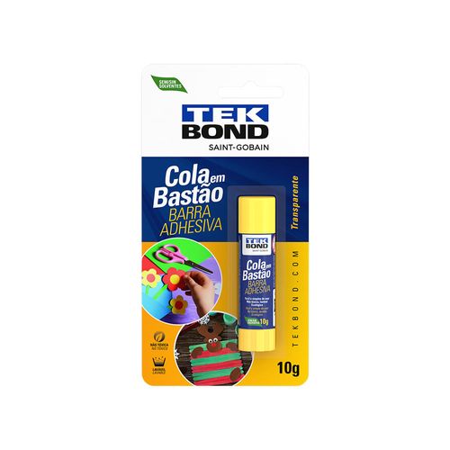 Cola Em Bastão Escolar 10G - Blíster - Tekbond