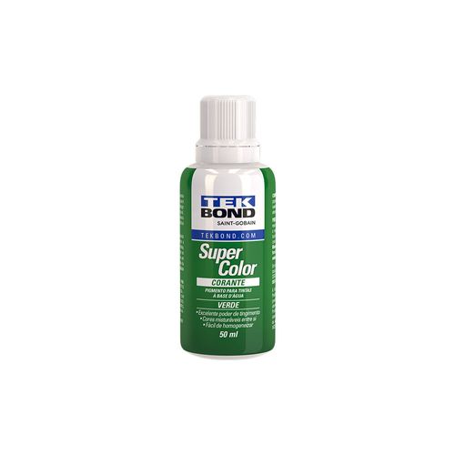 Corante Líquido Super Color 50Ml Verde - Tekbond