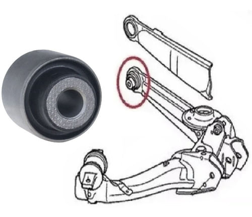 Buchas Braço Inferior Suspensão Traseira Civic 1.7 2001-2005