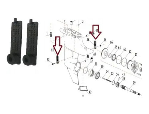 Kit Captador Agua Motor De Popa Yamaha / Hidea 15hp (par)