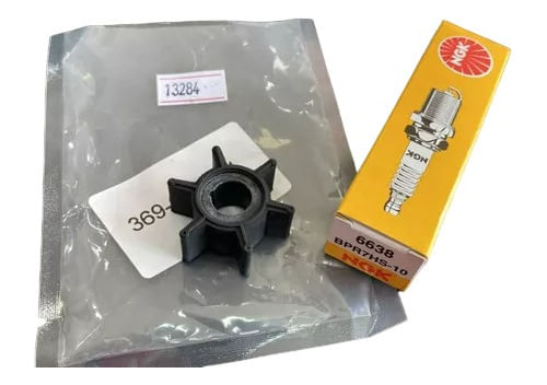 Kit Manutenção Rotor E Vela Ngk Mercury 3.3hp 5hp Importado