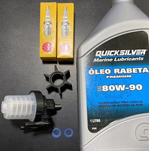 Kit Manutenção Motor De Popa Mercury 25 30 Sea Pro Completo