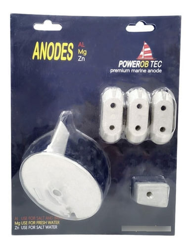 Kit Anodo Sacrifício Motor Popa Yamaha 4t F40/50/60hp 5 Pçs