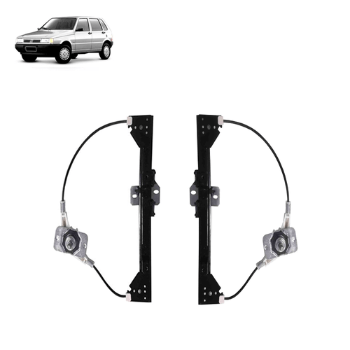 Par Maquina Vidro Uno Premio Elba 4p Traseira Manual