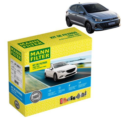 Kit de Filtros Mann Filter HB20 1.0 12V Flex 2012 em diante