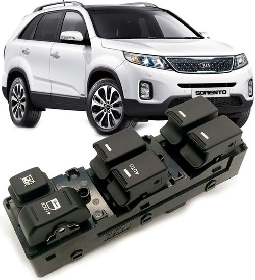 Comando BotÃO De Vidro ElÉTrico Motorista Sorento De 2010 À 2015 - 1 Auto