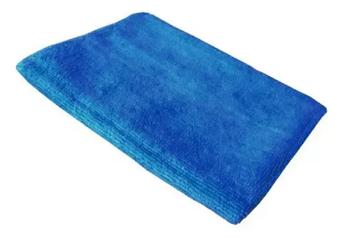 Toalha Microfibra Azul Lavagem