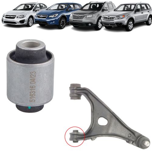 Bucha da Bandeja Superior Traseira Subaru Forester 2.5 2008 A 2013/ Impreza 2007 A 2013/ Legacy 2010 A 2014/ Tribeca Após 2005/ XV Após 2012