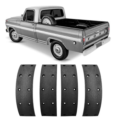 Lona Freio Traseira Ford F-100 60 A 79 Fras-le 2053t/sp700
