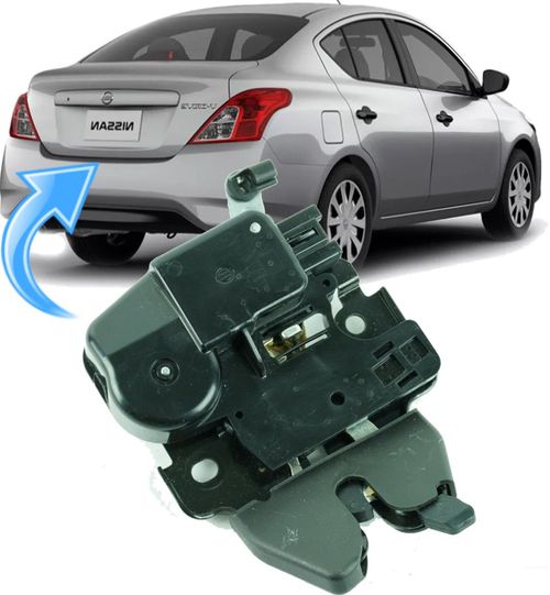 Fechadura com Trava Eletrica Porta Malas Nissan Versa de 2012 À 2020