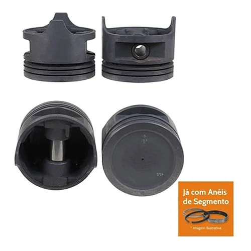 PISTAO COM ANEL - GM CARAVAN OPALA 2.5 8V 4CIL 151 GAS APOS 1984