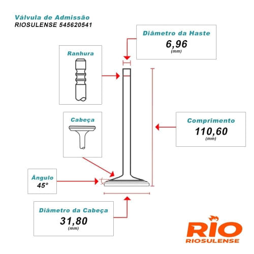 VALVULA ADMISSAO - HYUNDAI HR | KIA SORENTO 2.5 16V D4CB