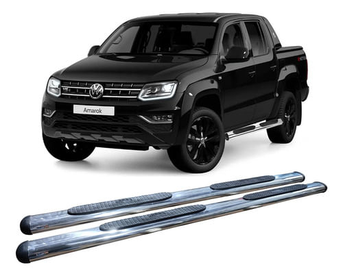 Estribo Amarok C Dupla Oblongo Oval Cromado