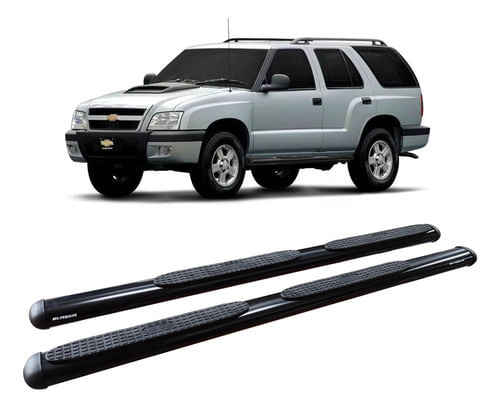 Estribo Blazer Até 2011 Oblongo Oval Preto