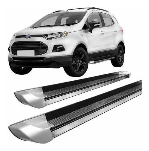 Estribo Alumínio Ecosport 2013 A 2017 Personalizado Prata