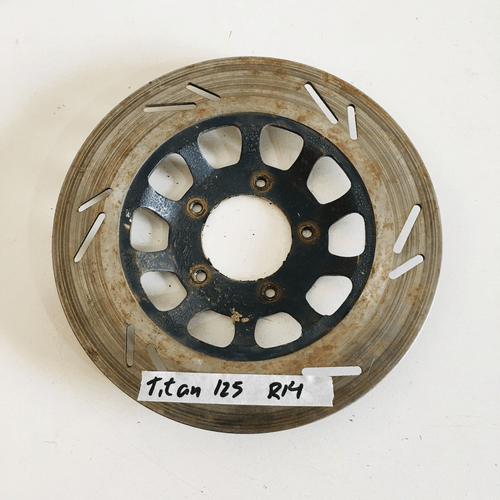 Disco de freio Titan 125 Original R14 Detalhe