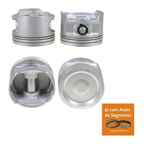 PISTAO COM ANEL - VW SANTANA 2.0 8V CARB GAS APOS 1989